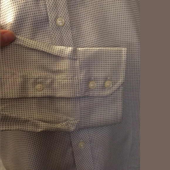 New TED BAKER Endurance Dress Shirt Button Down Gray white black professional - Picture 7 of 8